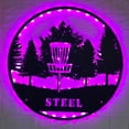 thumbnail image 1 of Handmadetneonsign Custom Disc Golf Player Metal Wall Art LED Light - Personalized Disc Golfer Name, 1 of 3