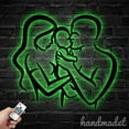 thumbnail image 1 of Handmadetneonsign Custom Family Metal Wall Art LED Light, Father Mother Child Metal Sign, 1 of 5