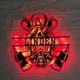 thumbnail image 1 of Handmadetneonsign Custom Firefighter Metal Wall Art LED Light - Personalized Fireman Name Sign Home, 1 of 3