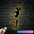 thumbnail image 1 of Handmadetneonsign Custom Flower Ballerina Dance Metal Wall LED Light - Personalized Floral Girl Bal, 1 of 5