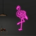 thumbnail image 1 of Handmadetneonsign Custom Flower Flamingo Led Sign, Flamingo Neon Light, Bird Neon Sign, Animal Led, 1 of 5