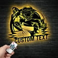 thumbnail image 1 of Handmadetneonsign Custom Football Player Metal Wall Art LED Light-Personalized Football Player Name, 1 of 5