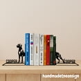 thumbnail image 1 of Handmadetneonsign Custom Great Dane Metal Bookends, Dog Pet Name Bookend, Bookends For Shelves 69505, 1 of 5