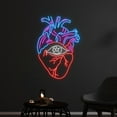 thumbnail image 1 of Handmadetneonsign Custom Human Heart Eye Neon Sign, Human Eye Heart LED Light, Heart Neon Led Light, 1 of 5