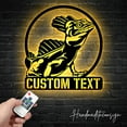 thumbnail image 1 of Handmadetneonsign Custom Iguana Lizard Metal Wall Art LED Light - Personalized Lizard Name Sign Home, 1 of 3