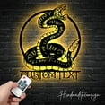 thumbnail image 1 of Handmadetneonsign Custom King Cobra Snake Metal Wall Art LED Light - Personalized Cobra Rattlesnake Metal Sign, 1 of 5