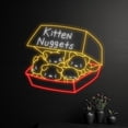 thumbnail image 1 of Handmadetneonsign Custom Kitten Nuggets Neon Sign, Cat Chicken Nuggets Led Sign, Fried Chicken Cat, 1 of 5