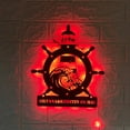 thumbnail image 1 of Handmadetneonsign Custom Lighthouse Sailing Wheel Ocean Wave Metal Wall Art LED Light - Personalize, 1 of 3