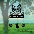 thumbnail image 1 of Handmadetneonsign Custom Metal Yorkshire Dog Wind Chime, Personalized Metal Yorkshire Garden Decor, 1 of 5