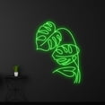 thumbnail image 1 of Handmadetneonsign Custom Monstera Leaf Neon Light, Tropical Leaf Led Light, Green Leaf Neon Sign Decor, 1 of 5