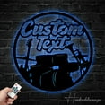 thumbnail image 1 of Handmadetneonsign Custom Music Instrument Metal Wall Art LED Light - Personalized Music Band Name Sign, 1 of 5