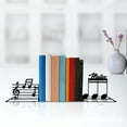 thumbnail image 1 of Handmadetneonsign Custom Music Note Metal Bookends, Music Studio Bookend Decor, Bookends for Shelves 71449, 1 of 5
