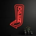 thumbnail image 1 of Handmadetneonsign Custom Open Direction Arrow Left Neon Sign, Open Arrow Led Sign, Arrow Open Led Sign, 1 of 5