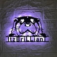 thumbnail image 1 of Handmadetneonsign Custom Otter Metal Wall Art LED Light - Personalized Otter Name Sign Home Room Decor, 1 of 3