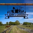 thumbnail image 1 of Handmadetneonsign Custom Outdoor Garden Metal Sign Hanging, Welcome to Garden Name Metal Home Decor, 1 of 4