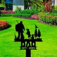 thumbnail image 1 of Handmadetneonsign Custom Outdoor Memorial Father Metal Sign With Stakes, Dad Name Art Metal Sign, 1 of 4