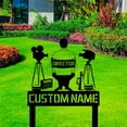 thumbnail image 1 of Handmadetneonsign Custom Outdoor Memorial Film Director Metal Sign With Stakes, Film Director Name, 1 of 4