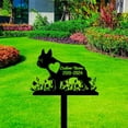 thumbnail image 1 of Handmadetneonsign Custom Outdoor Memorial French Bulldog Metal Sign With Stakes,French Bulldog Name, 1 of 4