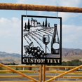thumbnail image 1 of Handmadetneonsign Custom Outdoor Vineyard Farm Metal Wall Art Hanging, Welcome to Vineyard Garden, 1 of 3