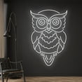 thumbnail image 1 of Handmadetneonsign Custom Owl Neon Sign, Owl LED Sign, Bird Neon Light, Owl Eyes LED Light, 1 of 5