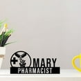 thumbnail image 1 of Handmadetneonsign Custom Pharmacist Desk Name Plate, Pharmacist Metal Nameplate For Desk Decor, 1 of 4