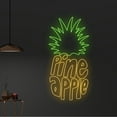 thumbnail image 1 of Handmadetneonsign Custom Pineapple Neon Sign, Pineapple LED Sign, Fruit Neon Light, Nursery Room, 1 of 5