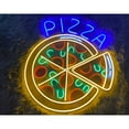 thumbnail image 1 of Handmadetneonsign Custom Pizza Neon Sign, Pizza Slices LED Sign, Personalized Pizza Neon Light, 1 of 5