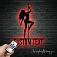 thumbnail image 1 of Handmadetneonsign Custom Pole Dancer Metal Wall Art LED Lights - Personalized Girl Pole Dancing Name, 1 of 5