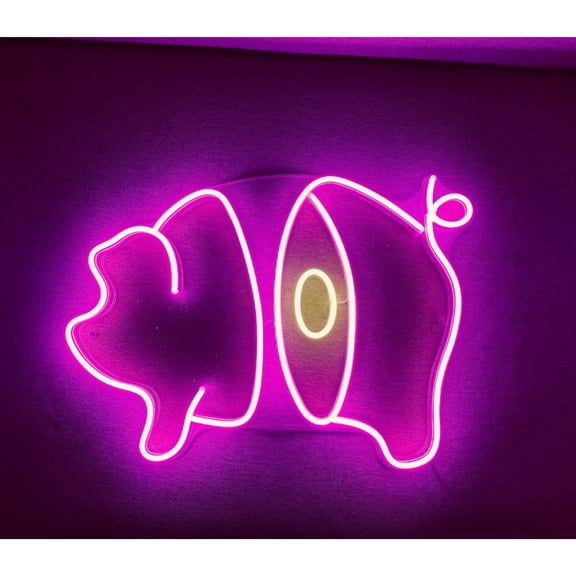 Handmadetneonsign Custom Pork Led Sign, Pig Led Light, Meat Neon Sign, Butcher Neon Light, Butcher