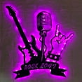 thumbnail image 1 of Handmadetneonsign Custom Rock N Roll Metal Wall Art LED Light - Personalized Rock Music Band Name, 1 of 3