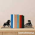 thumbnail image 1 of Handmadetneonsign Custom Rottweiler Metal Bookends, Dog Name Bookend, Modern Bookends For Shelves 69565, 1 of 5