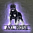 thumbnail image 1 of Handmadetneonsign Custom Rottweiler Metal Wall Art LED Light - Personalized Dog Lover Name Sign Home, 1 of 3