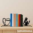 thumbnail image 1 of Handmadetneonsign Custom School Nurse Metal Bookends, Doctor Metal Name Bookend, Book Lover Gift 71479, 1 of 5