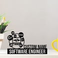 thumbnail image 1 of Handmadetneonsign Custom Software Engineer Desk Name Plate, Software Engineer Metal Nameplate, 1 of 4