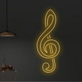 thumbnail image 1 of Handmadetneonsign Custom Sol Music Note Neon Sign, Personalized Sol Musical Note LED Light, 1 of 5