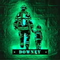 thumbnail image 1 of Handmadetneonsign Custom Son Father Daughter Firefighter Metal Wall Art LED Light - Personalized, 1 of 3