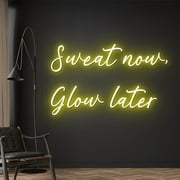Handmadetneonsign Custom Sweet Now, Glow Later Neon Sign, Custom Name LED Light, Workout Wall Art