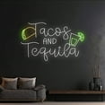 thumbnail image 1 of Handmadetneonsign Custom Tacos And Tequila Neon Sign, Quote Name LED Light, Bar Club Neon Light, 1 of 5