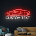thumbnail image 1 of Handmadetneonsign Custom Text Car Neon Sign, Luxury Car Led Sign, Sport Car Led Lights, 1 of 5