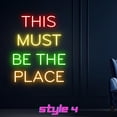 thumbnail image 1 of Handmadetneonsign Custom This Must Be The Place Neon Sign, Personalized Name Neon Light, 1 of 5