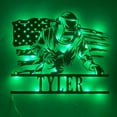 thumbnail image 1 of Handmadetneonsign Custom USA Flag Welding Metal Wall Art LED Light, Welder Sign Home Decor, 1 of 2
