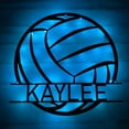 thumbnail image 1 of Handmadetneonsign Custom Volleyball Metal Wall Art With LED Light, Personalized Volleyball Player, 1 of 3