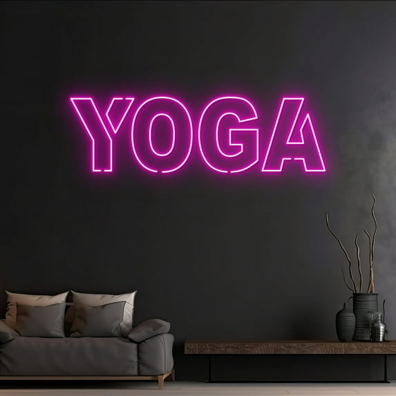 Handmadetneonsign Custom Yoga Neon Light, Physical Fitness Led Light, Yoga Studio Led Sign, Yoga