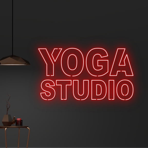 Handmadetneonsign Custom Yoga Studio Neon Light, Physical Fitness Led Light, Yoga Led Sign, Yoga