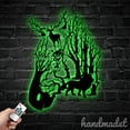 thumbnail image 1 of Handmadetneonsign Custom Zebra Forest Lion Metal Wall Art LED Light - Personalized Zebra Farm, 1 of 5