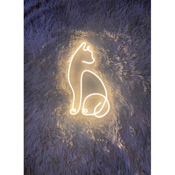 Handmadetneonsign Cute Cat Neon Sign, Lazy Cat Led Sign, Wall Decor, Cat Led Light, Custom Neon Sign, Best Gifts, Wall Décor