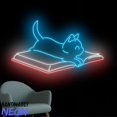 thumbnail image 1 of Handmadetneonsign Cute Cat Reading Book Neon Sign, Cat Led Light, Book Wall Art, Home Wall Decor 91437, 1 of 5