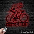 thumbnail image 1 of Handmadetneonsign Cycling Bike Metal Wall Art, Biker Metal Sign Wall Decor, Bicycle Metal Wall Decor, 1 of 5