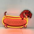 thumbnail image 1 of Handmadetneonsign Dachshund Hotdog Decal Printed Neon Light, Dachshund Dog Hot Dog Acrylic Led Sign, 1 of 5