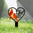 thumbnail image 1 of Handmadetneonsign Dad Cemetery Cardinal Memorial Stake, Dad Memorial Plaque, Remembrance Stake 65279, 1 of 5
